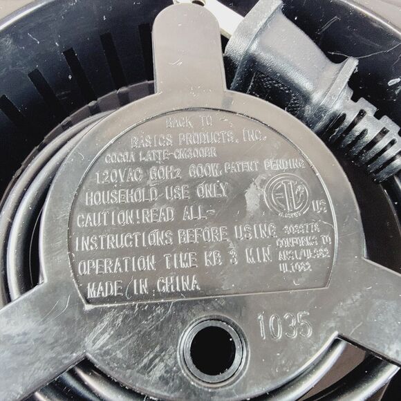 Cocoa Latte Hot Drink Maker Cocoa Motion Model CM300BR Back To Basics - Picture 12 of 12